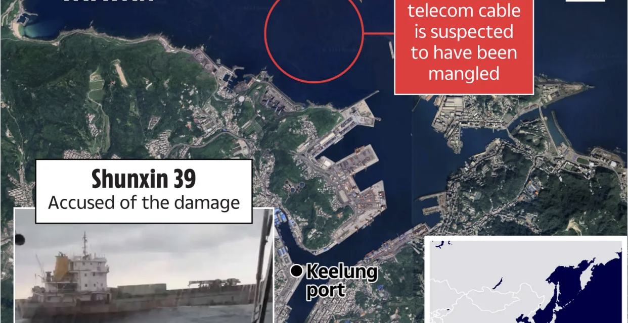 DEVELOPING: Fears of Chinese sabotage as ‘deep sea cable cut off coast of Taiwan’